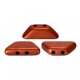 Les perles par Puca® Tinos kralen Bronze red mat 00030/01750